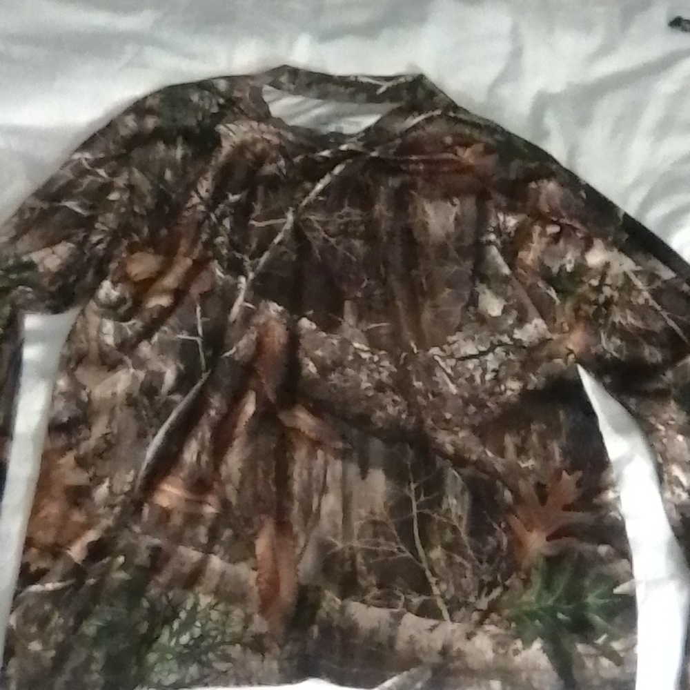 New Sz.L Mens RealTree Edge Long sleeve DryFit Camo Shirt